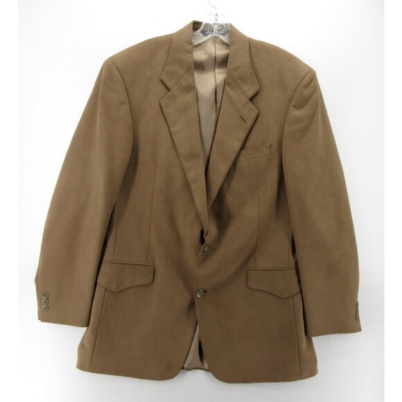 Lucchese Sport Coat 42 Tall Faux Suede Blazer Western Field Jacket